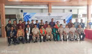 Kepala ATR/BPN Tanggamus saat melantik Satgas Yuridis dan Administrasi PTSL 2024 di Aula BPN Tanggamus